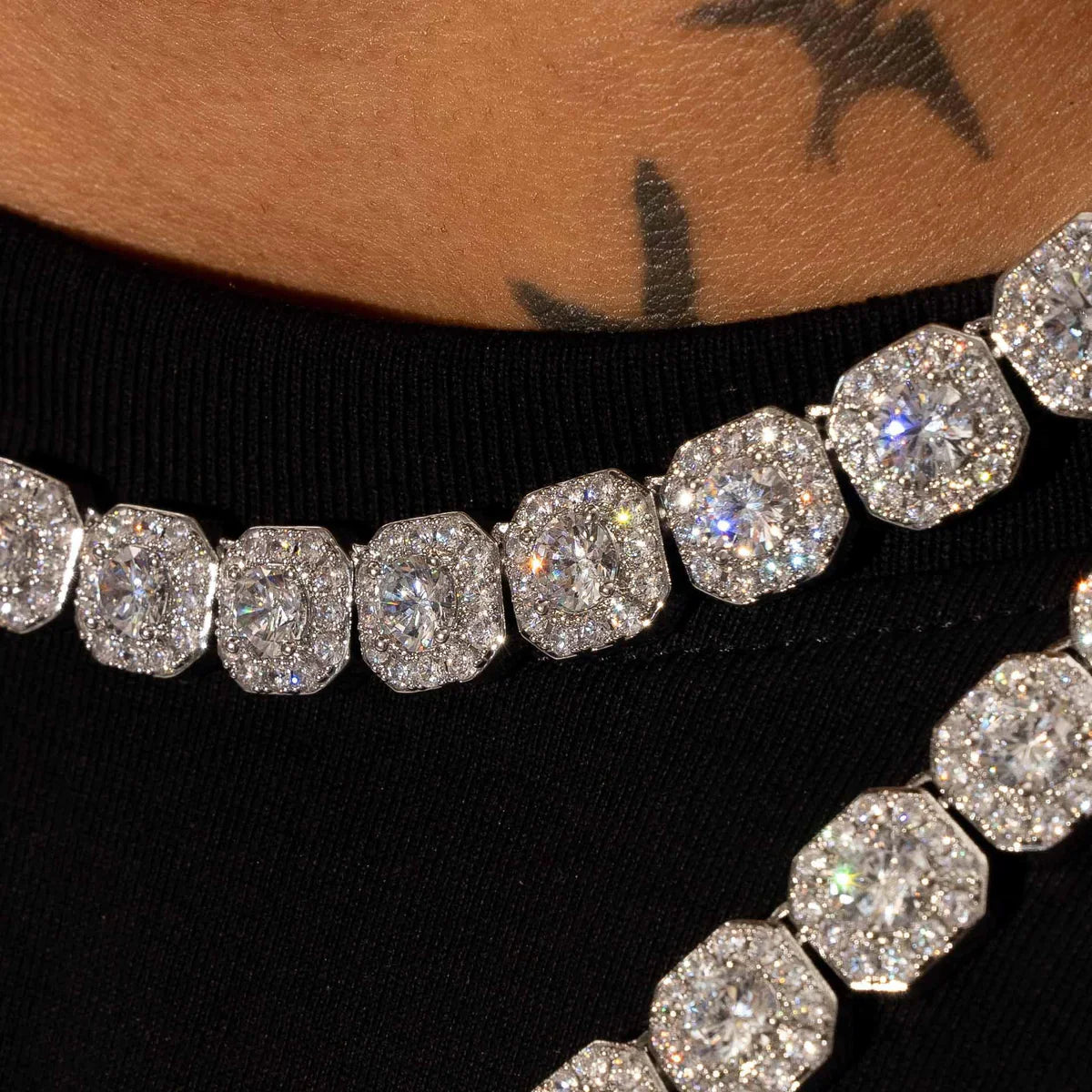 10MM Clustered Tennis Chain