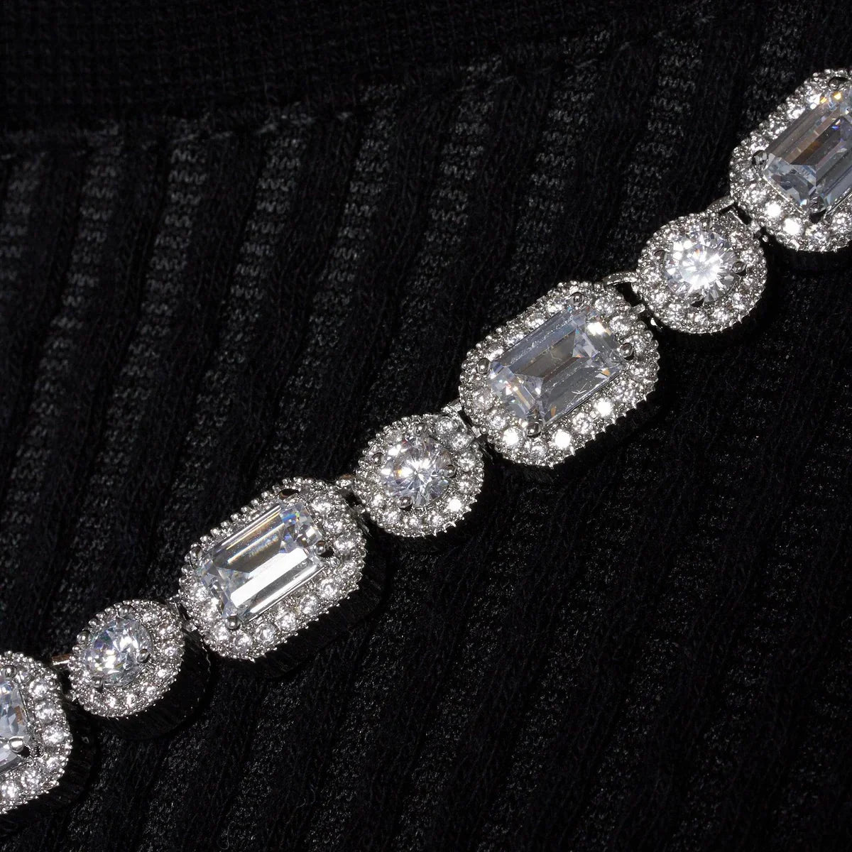 Emerald Clustered Tennis Chain