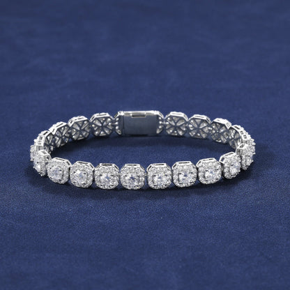 10MM Clustered Tennis Bracelet