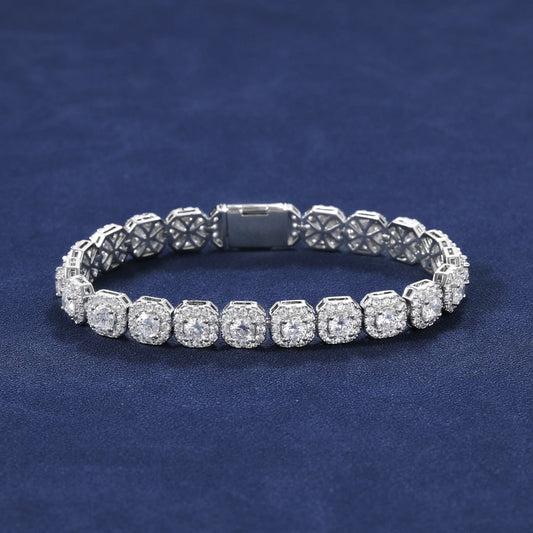 10MM Clustered Tennis Bracelet