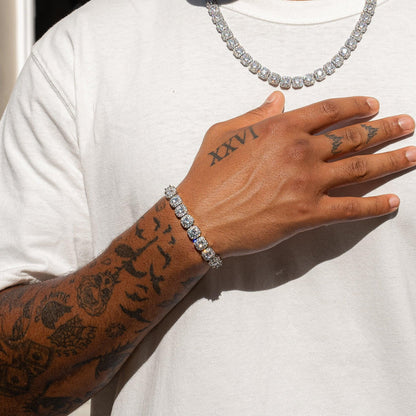 10MM Clustered Tennis Bracelet