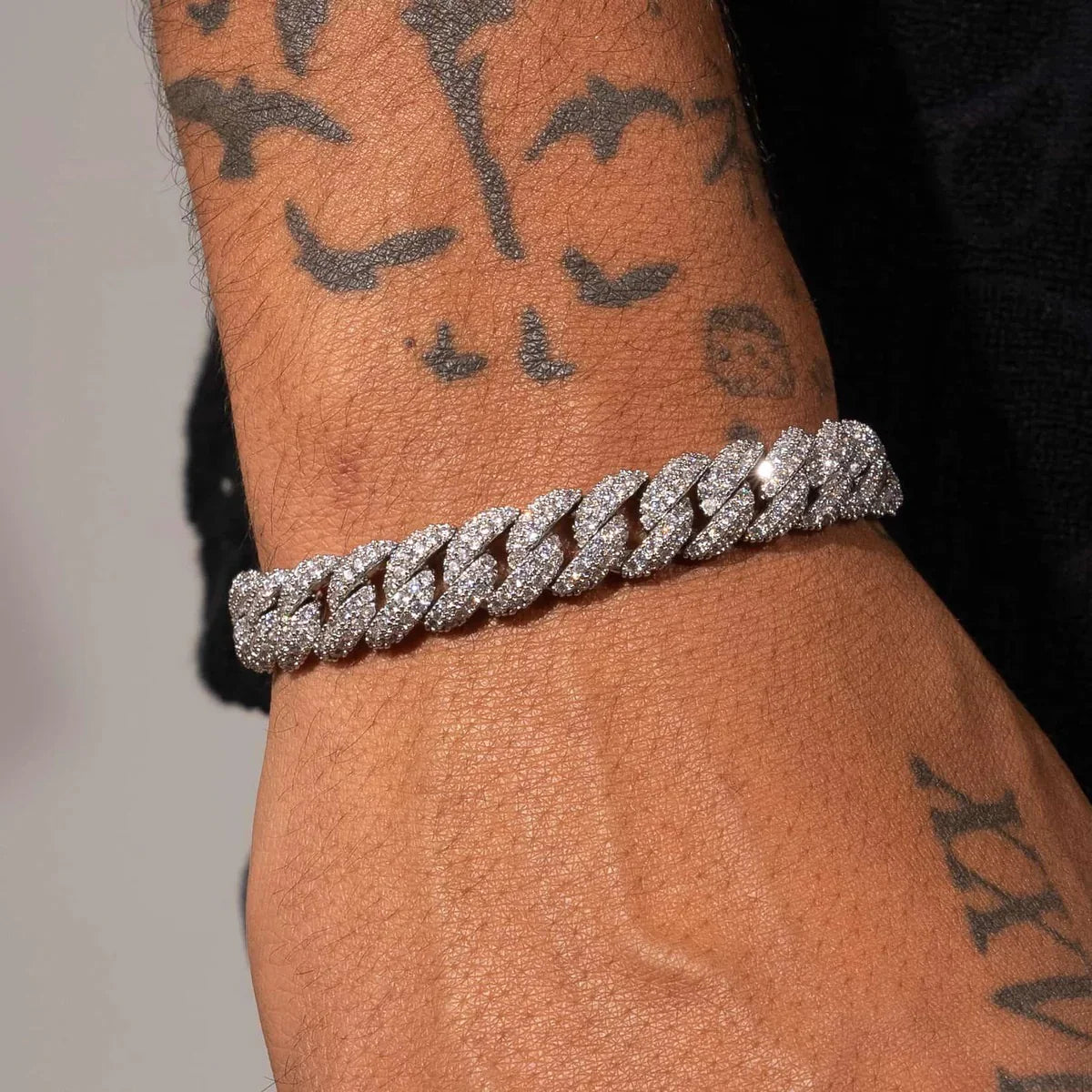 10mm Iced Cuban Link Bracelet