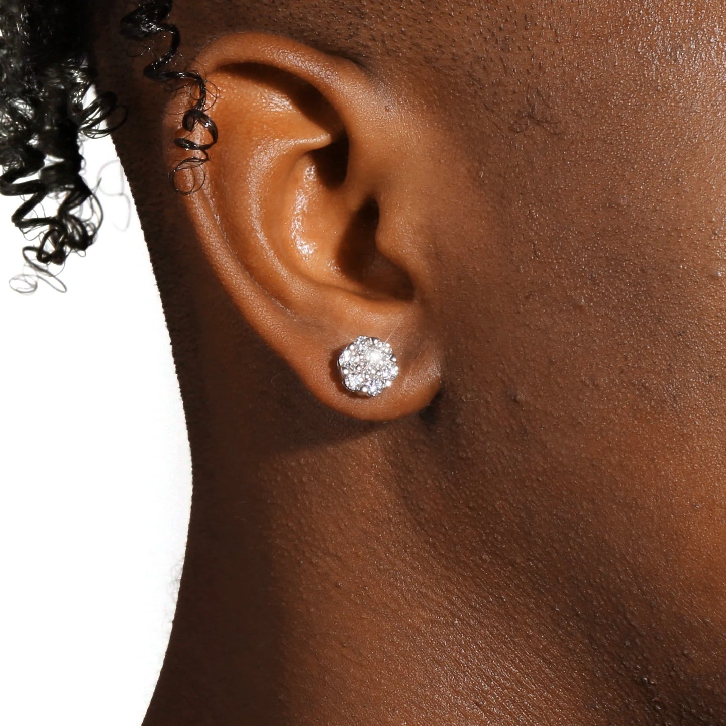 Moissanite Clustered Earrings VVS