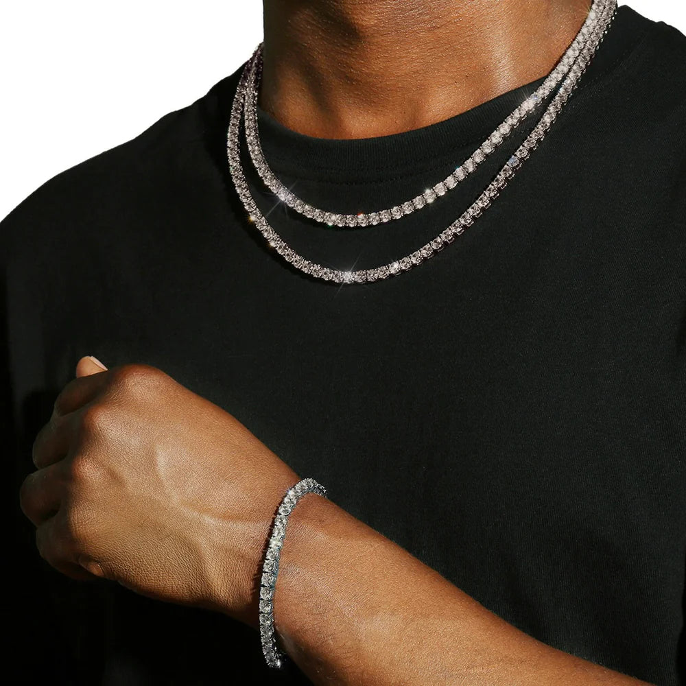 5MM Tennis Chain - Mossanite VVS1 & Silver 925