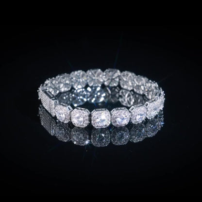 10MM Clustered Tennis Bracelet