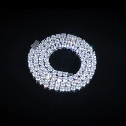 5MM Tennis Chain - Mossanite VVS1 & Silver 925