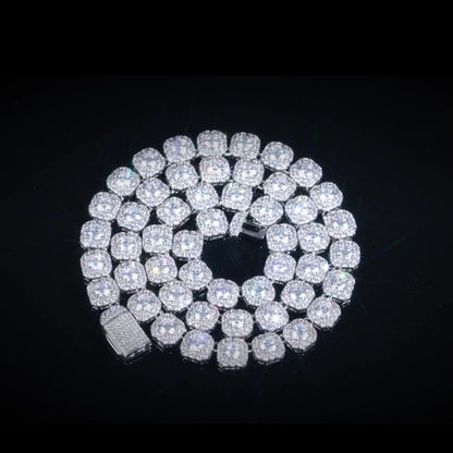 10MM Clustered Tennis Chain