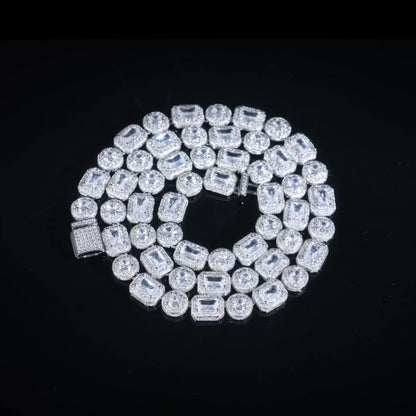 Emerald Clustered Tennis Chain